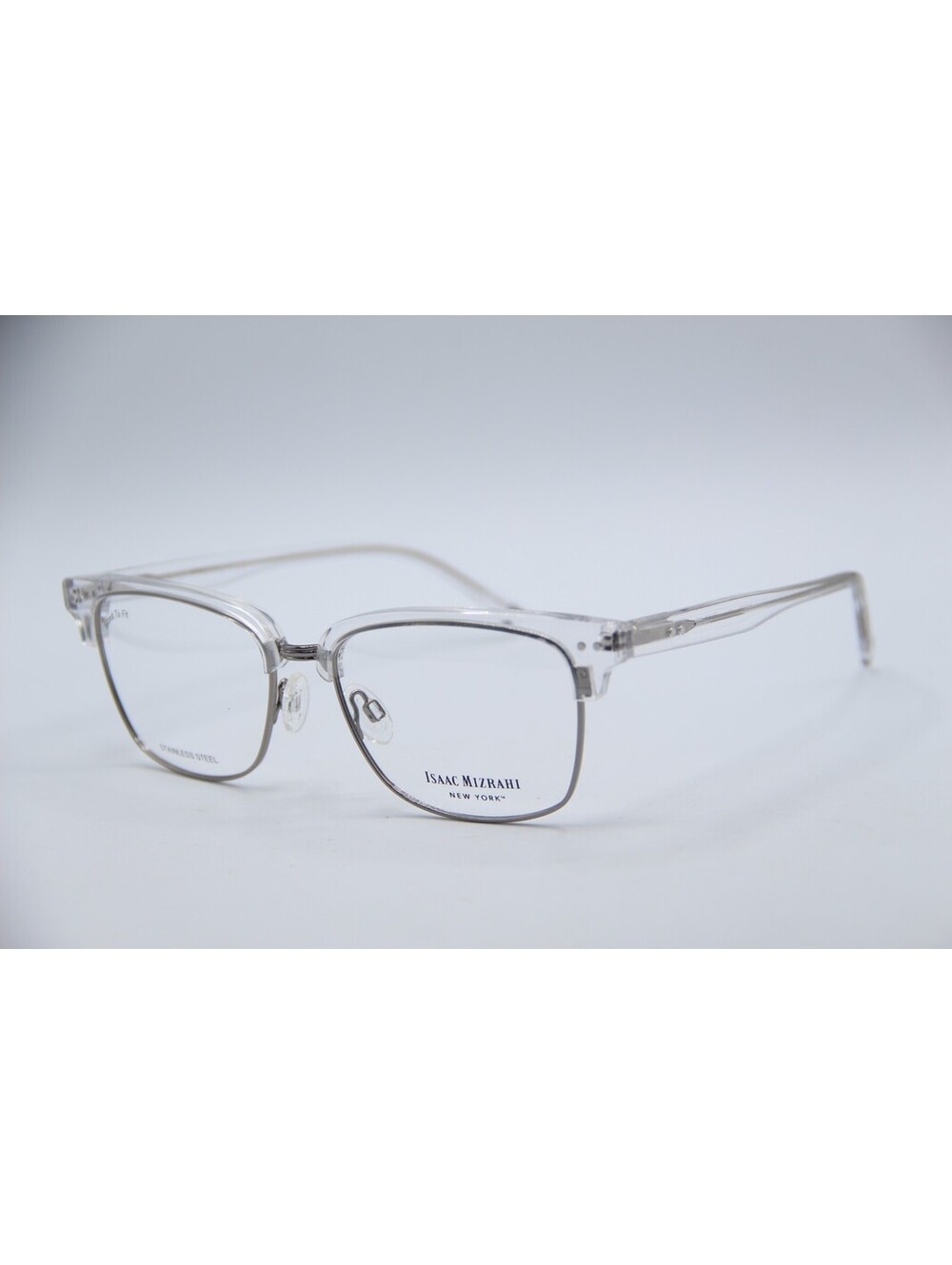 Isaac Mizrahi Im36005 Cl Clear Silver Authentic Eyeglasses 58-18-150